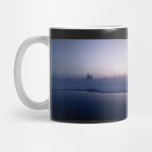 Winter - Moody Foogy River Panorama Mug